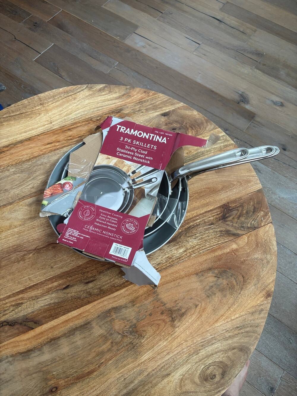 T-fal Ceramic Non-Stick Frypan Set, 3-piece